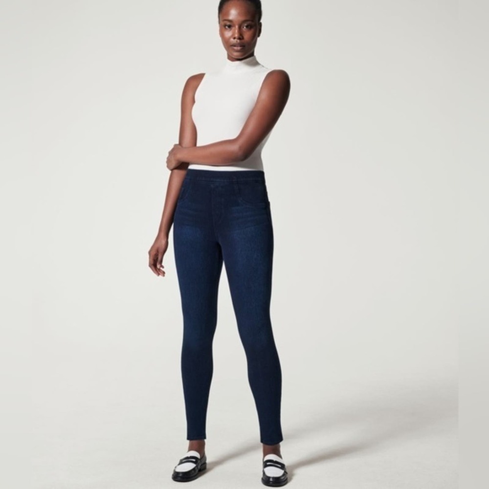 Spanx Twilight Rinse Jean-ish® Ankle Leggings Size Small NWT - Picture 2 of 6